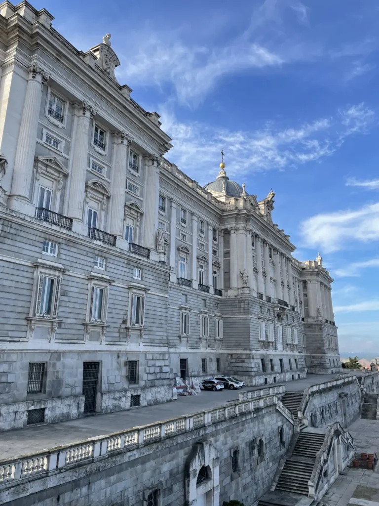 madrid city palacio real de madrid view